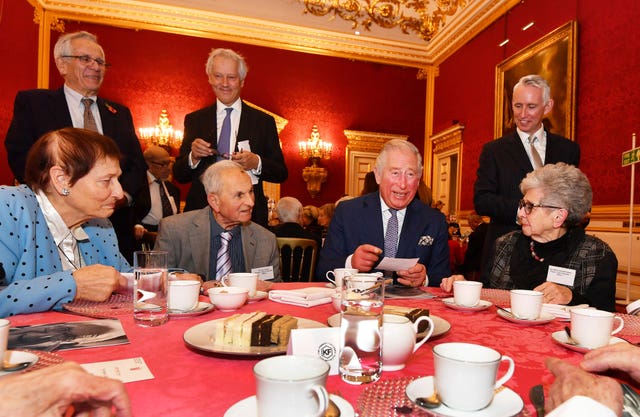 The Prince of Wales meets with members of the Association of Jewish Refugees 