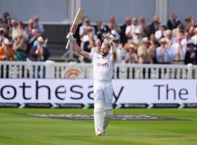 England’s Gus Atkinson celebrates his century against Sri Lanka at Lord's in August