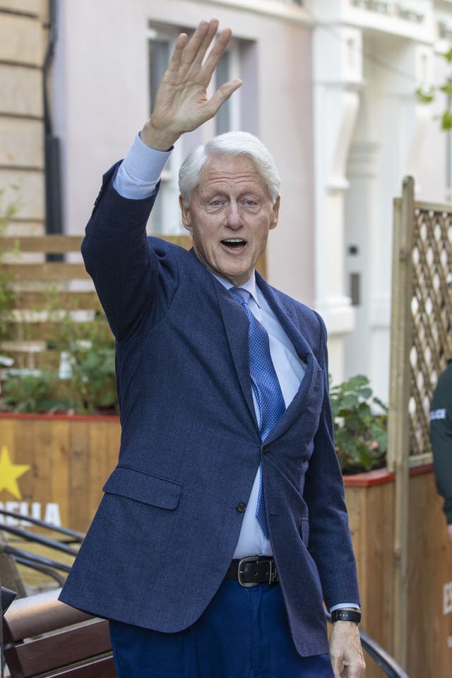 Former US president Bill Clinton in Londonderry in April 2023