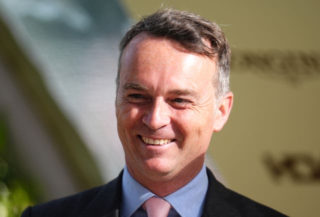 Winning trainer Francis Graffard in the Ascot winner's enclosure