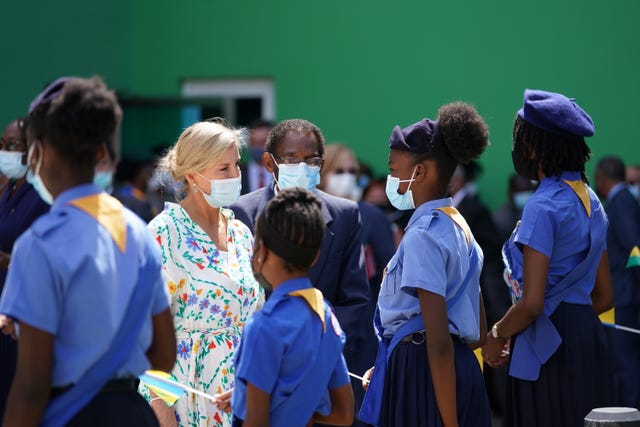 The Countess of Wessex meeting Cadets, Scouts and Girl Guides (Joe Giddens/PA)