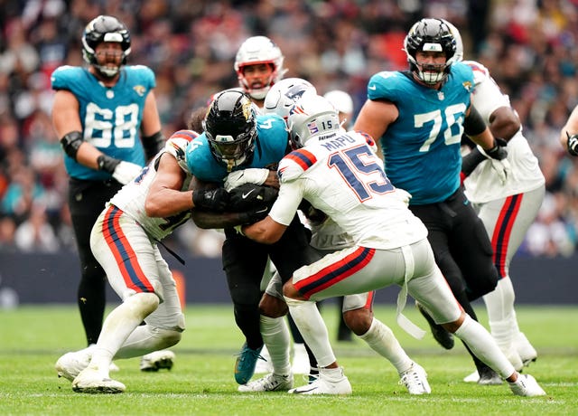 The Jacksonville Jaguars and the New England Patriots clashed at Tottenham last October