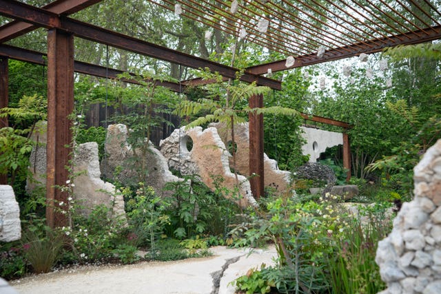 Chelsea Flower Show 2023 The Samaritans' Listening Garden, which uses recycled concrete 