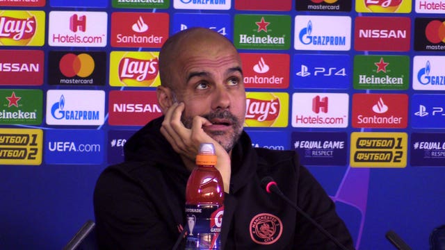 Pep Guardiola is turning his thoughts towards Watford in the Premier Leagu 