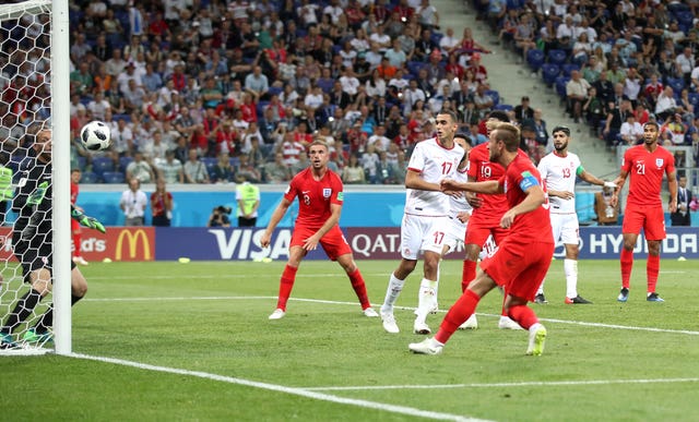 Harry Kane scores England's winner following a corner 