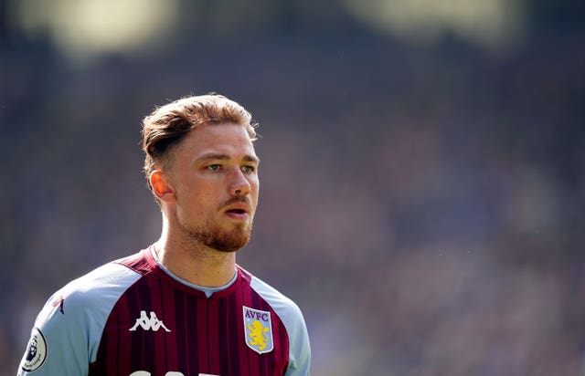 Aston Villa’s Matty Cash during the Premier League match at the King Power Stadium, Leicester. Picture date: Saturday April 23, 2022