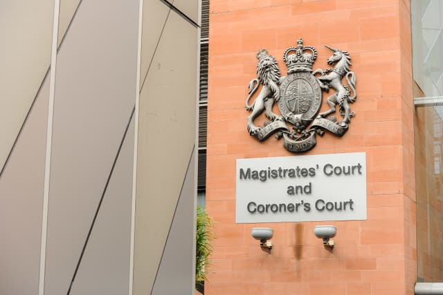 Manchester Magistrates court sign