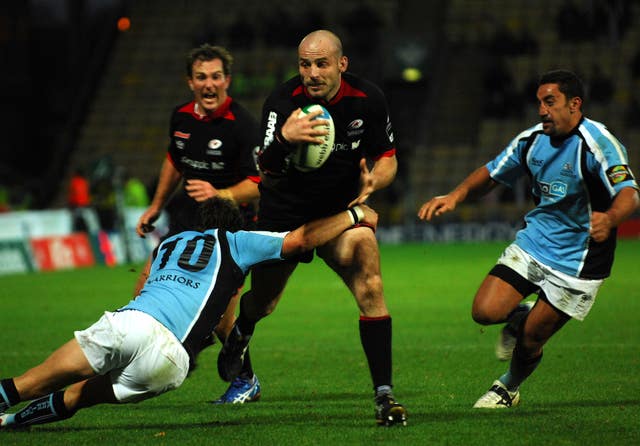 Paul Gustard, centre, is a former Leicester, London Irish and Saracens flanker