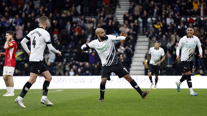 David McGoldrick fired Derby to victory (Richard Sellers/PA)