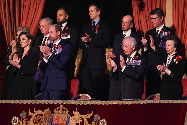 Royal family at the Royal British Legion’s Festival of Remembrance