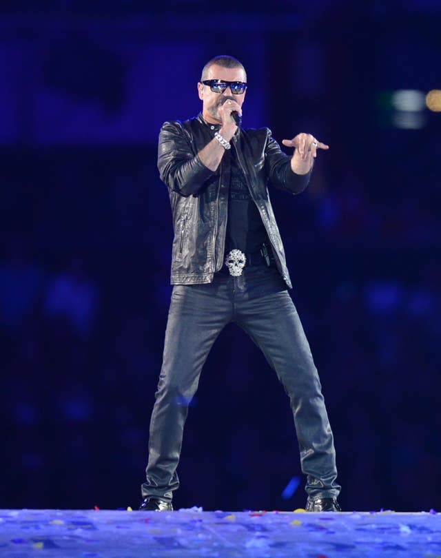 George Michael performing at the London Olympic Games