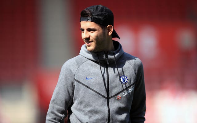 Striker Alvaro Morata is in contention to feature for Chelsea against Huddersfield following injury