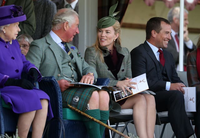 Autumn Phillips chats with the Prince of Wales