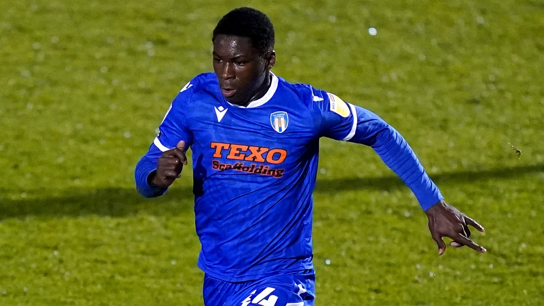 Samson Tovide equalised for Colchester (John Walton/PA)