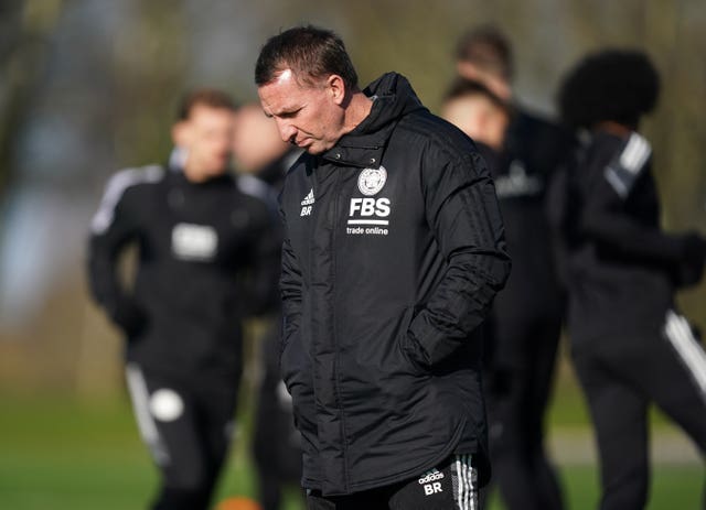 The Europa Conference League represents the only chance of silverware this season for Brendan Rodgers' side (Mike Egerton/PA)