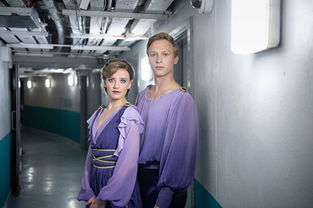 Will Tudor and Poppy Lee Friar in the TV drama, Torvill and Dean