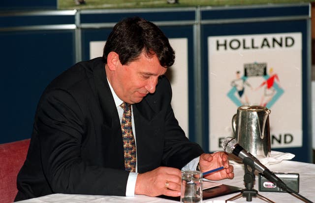 Graham Taylor was captured on film during England's failed bid to reach USA 94