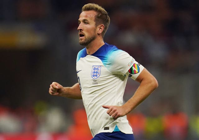Kane wore the OneLove armband against Italy in a Nations League match in September