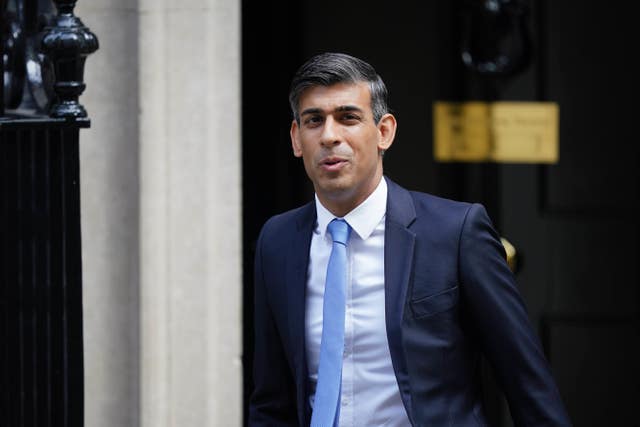 Rishi Sunak leaves Downing Street for Prime Minister’s Questions 