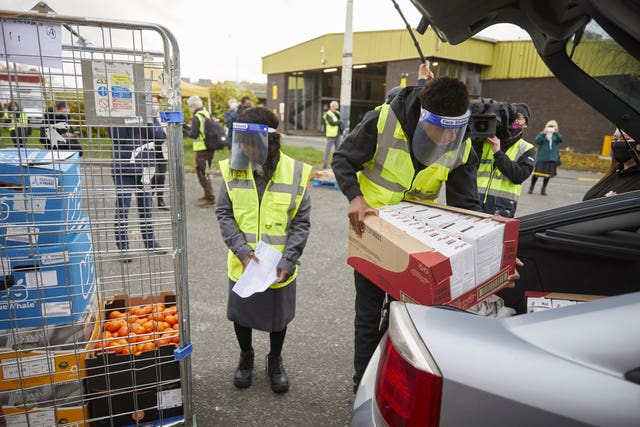 Marcus Rashford FareShare Greater Manchester visit