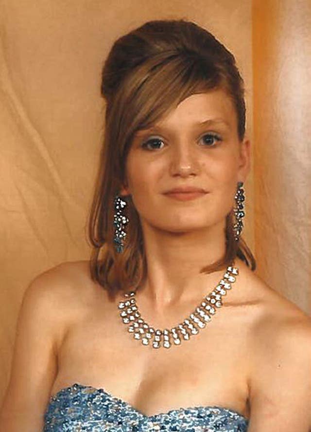 Melissa Mathieson, 18, was murdered by Jason Conroy in 2014 (Avon and Somerset Police/PA)
