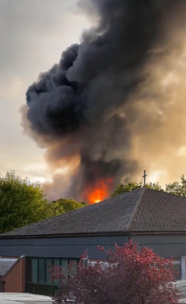 Baldock industrial estate fire