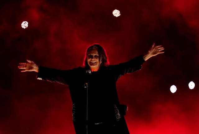 Ozzy Osbourne performed during the closing ceremony