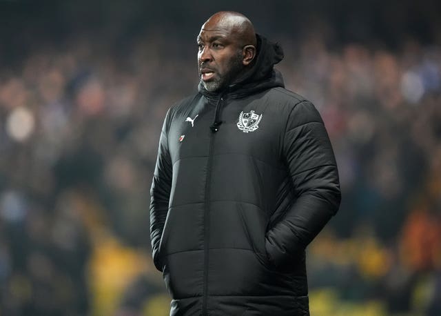 Darren Moore pictured during his time as manager of Port Vale