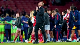 Jonas Eidevall’s Arsenal were knocked out of the Women’s Champions League by Wolfsburg (Adam Davy/PA)