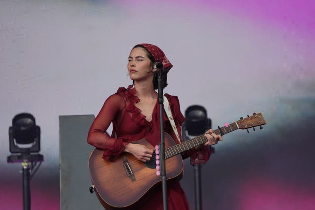 Gracie Abrams at Glastonbury Festival 2025