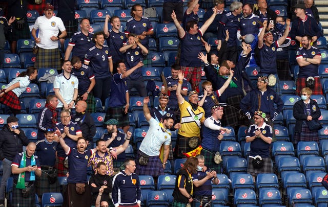 Scotland fans at Hampden Park