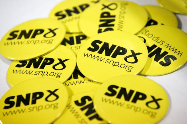 SNP party badges