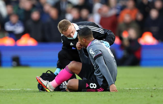 Youri Tielemans has been sidelined since early November after injuring his calf at Leeds