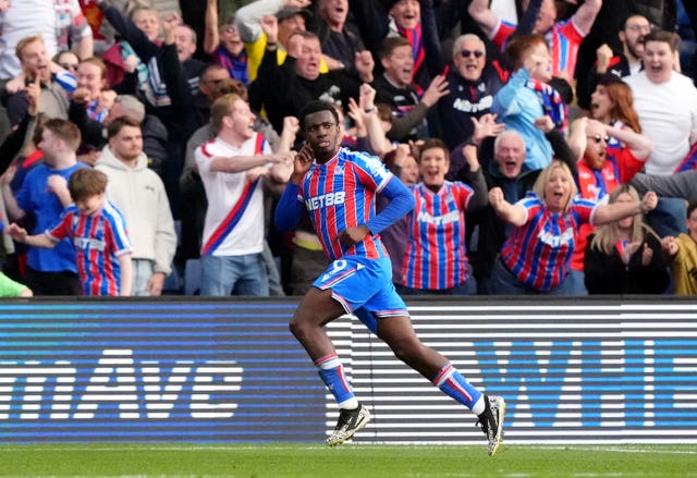 Eddie Nketiah celebrates his last-gasp winner