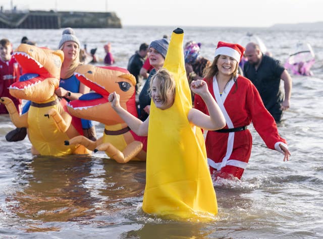 New Year’s Day dip