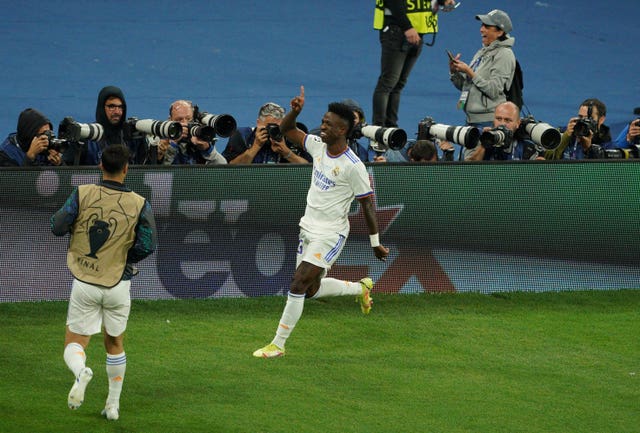 Vinicius Junior celebrates