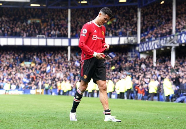 Cristiano Ronaldo at full-time 