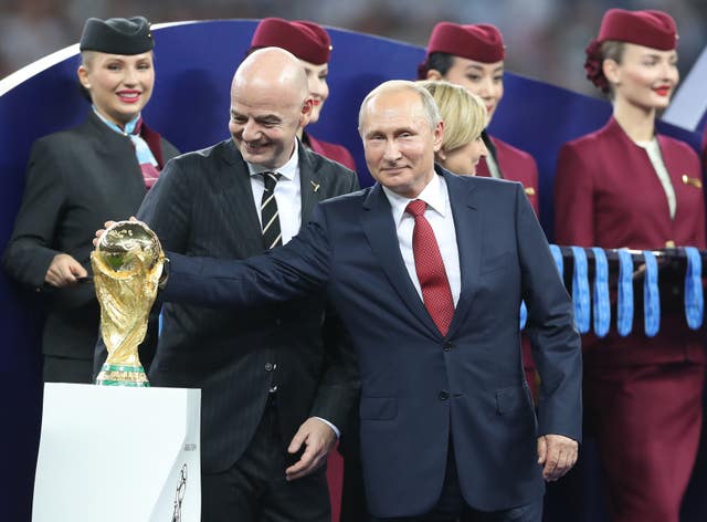 Russian President Vladimir Putin was in Moscow to attend the World Cup final at the Luzhniki Stadium.