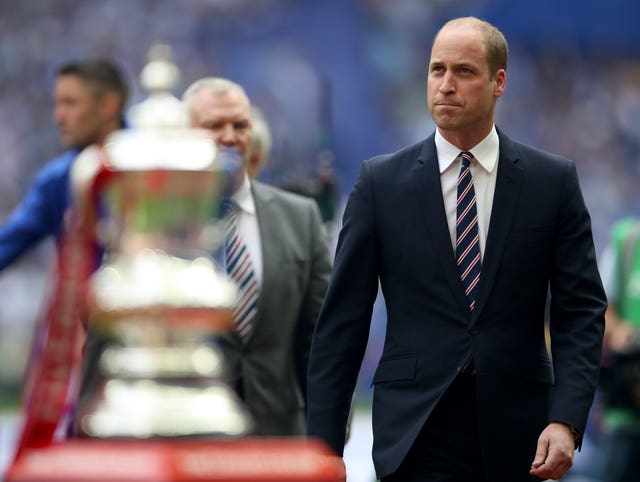Prince William set to present the FA Cup to the winners of this weekend's final (Nick Potts / PA)