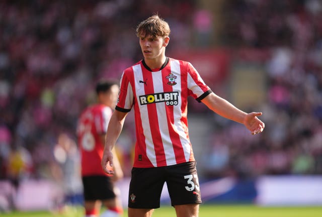Tyler Dibling in action for Southampton last season