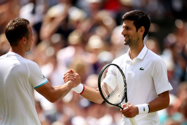 Novak Djokovic saw off Philipp Kohlschreiber first up