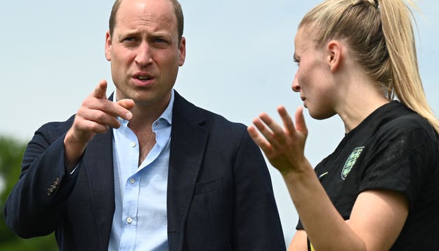 Duke of Cambridge visit to St George’s Park