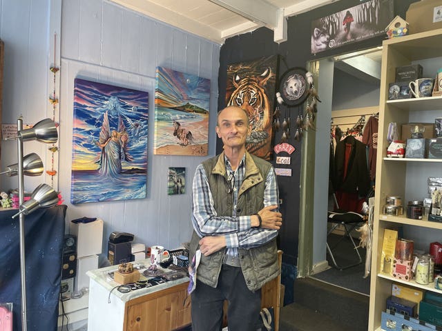 Colin Noall who owns Noall's Emporium in St Ives 