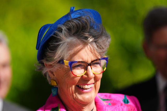 Dame Prue Leith at Royal Ascot in 2024