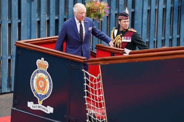 King visits Scotland for Holyrood Week