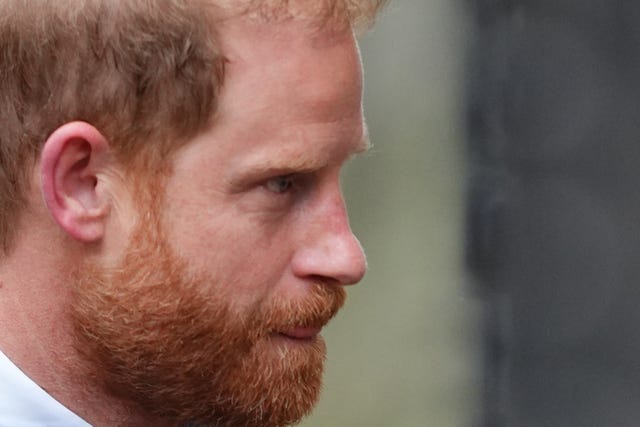 The Duke of Sussex arriving at the Royal Courts Of Justice on Monday 