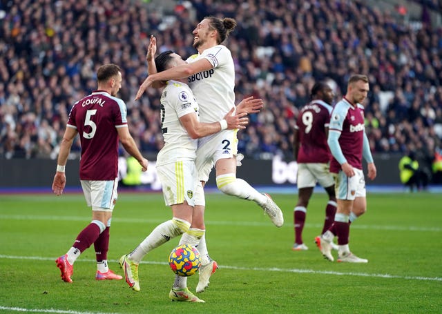 Jack Harrison nets hat-trick as depleted Leeds edge West Ham thriller