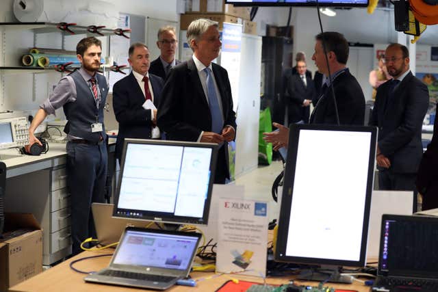 Philip Hammond visits Strathclyde University