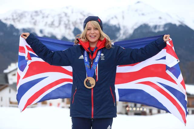 Great Britain’s Jenny Jones with her bronze medal from the snowboard women’s slopestyle final at the 2014 Sochi Winter Olympic Games – Day 3