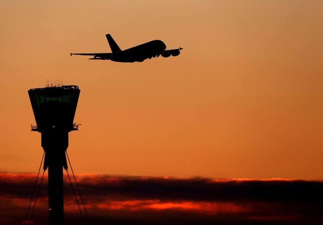 Heathrow flights are not impacted (Steve Parsons/PA)